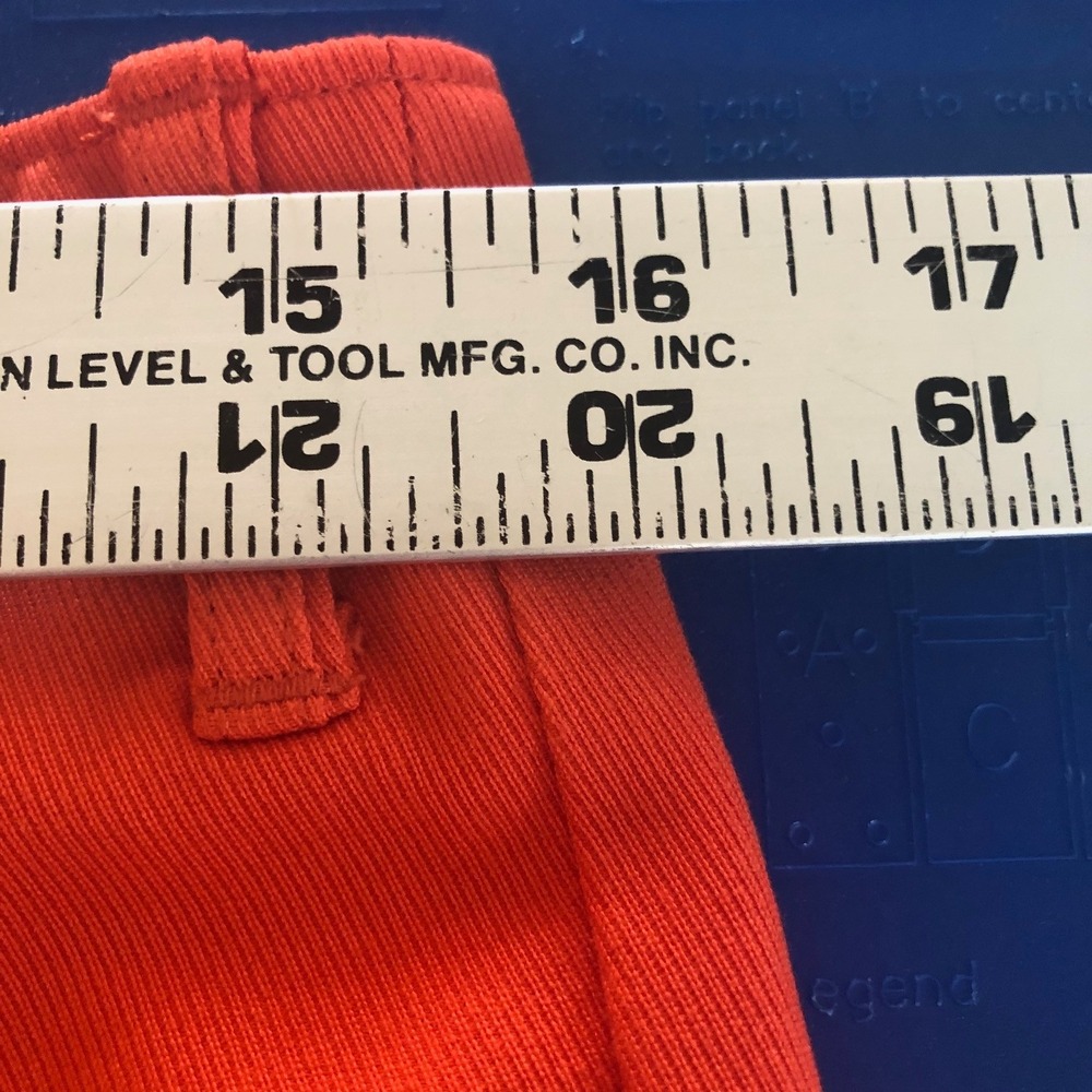 VTG Ralph‎ Lauren Equestrian Riding Pants Breeches Orange Suede Patch Womens 10 - Picture 10 of 11
